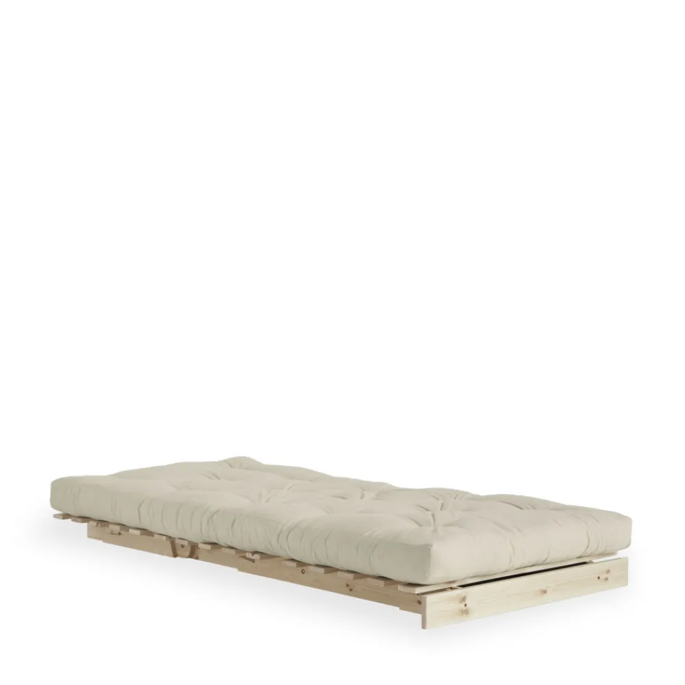 Karup Design ROOTS Fauteuil convertible 90x200cm en bois naturel et tissu