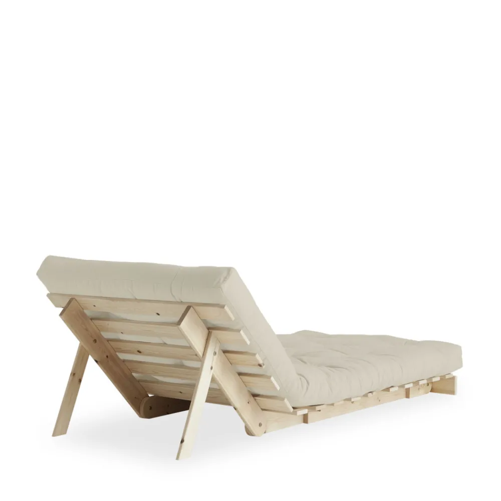 Karup Design ROOTS Fauteuil convertible 90x200cm en bois naturel et tissu