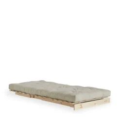 Karup Design ROOTS Fauteuil convertible 90x200cm en bois naturel et tissu