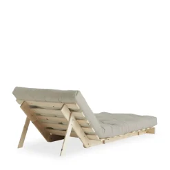 Karup Design ROOTS Fauteuil convertible 90x200cm en bois naturel et tissu