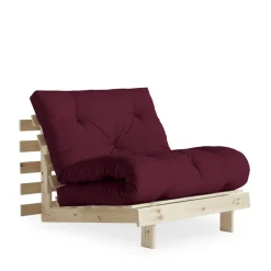Karup Design ROOTS Fauteuil convertible 90x200cm en bois naturel et tissu