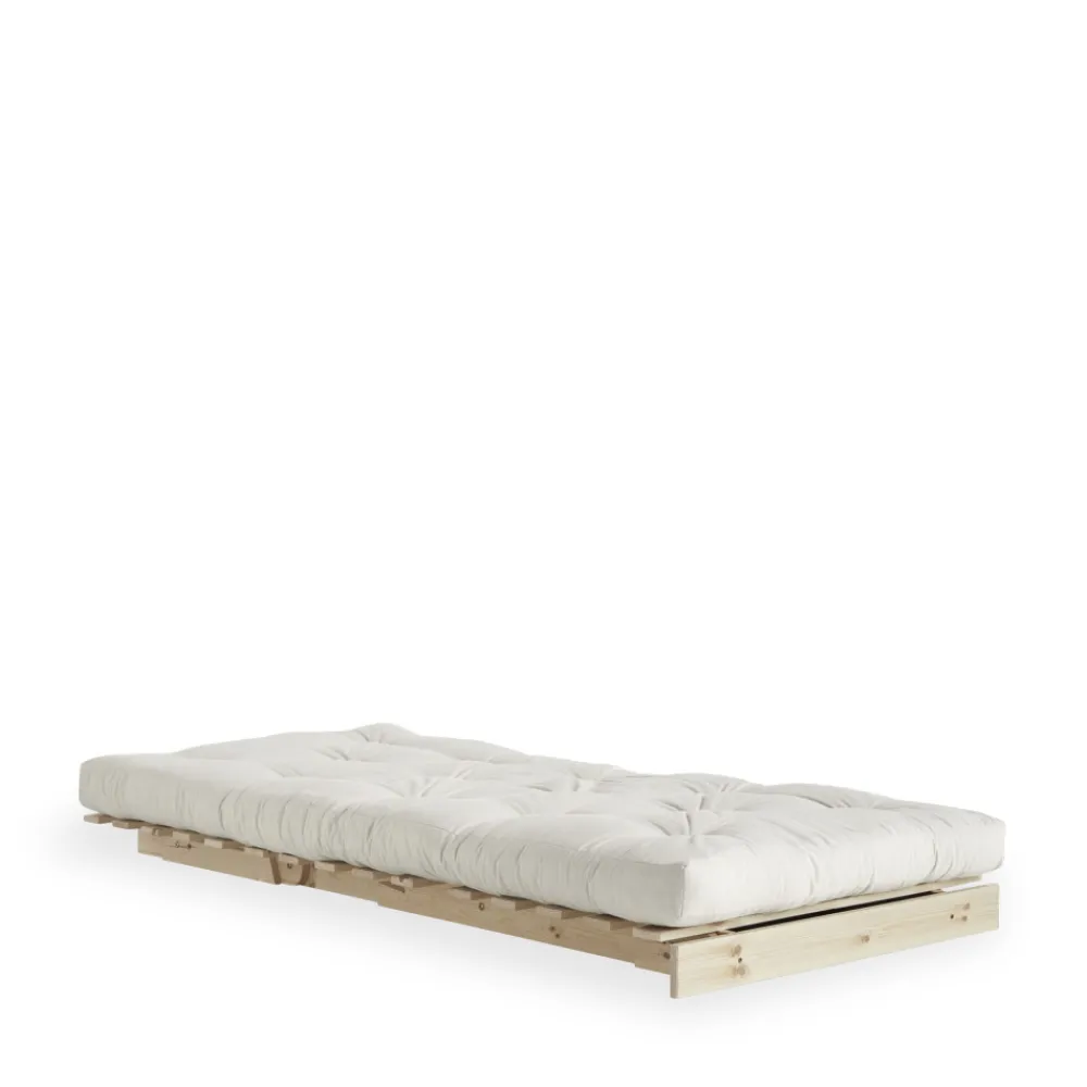 Karup Design ROOTS Fauteuil convertible 90x200cm en bois naturel et tissu