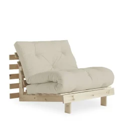 Karup Design ROOTS Fauteuil convertible 90x200cm en bois naturel et tissu