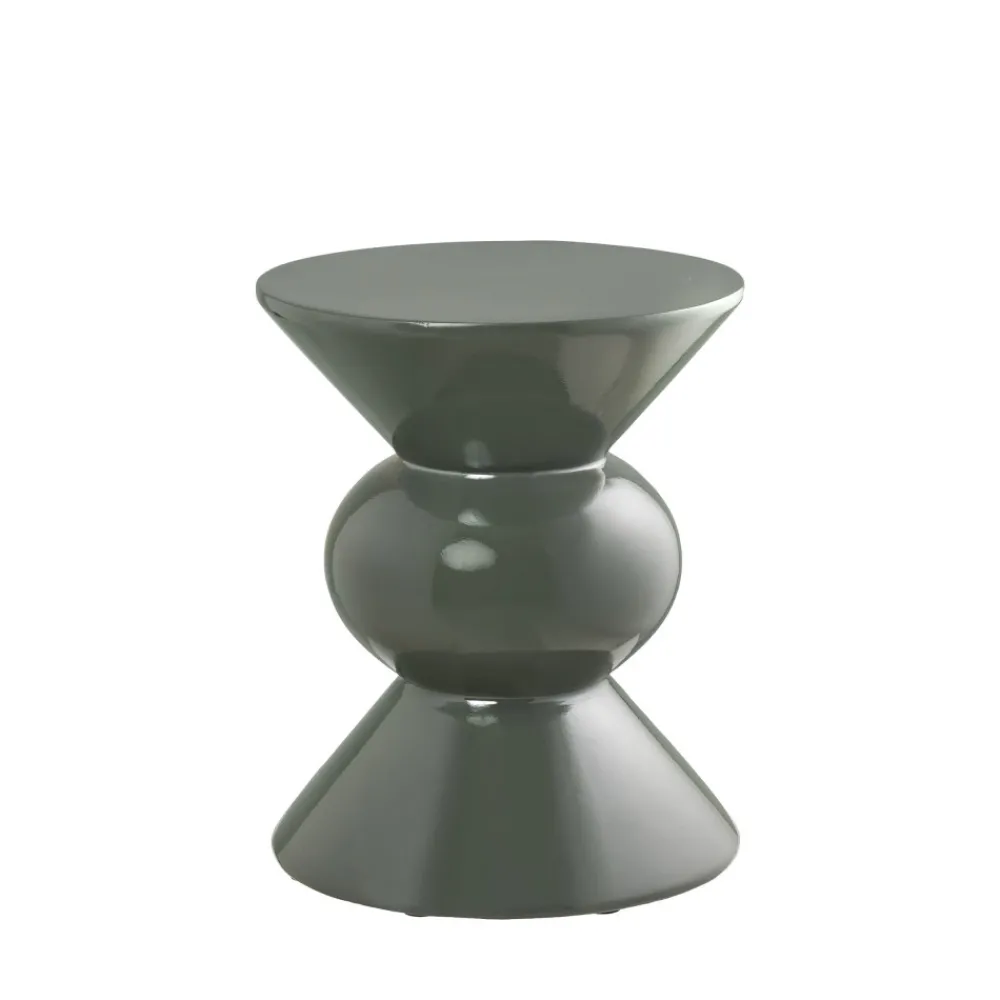 House Nordic ROSOLINA Table d'appoint ronde en fibre de verre 33,5x33.5cm