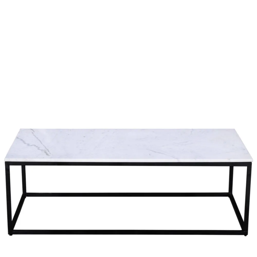 Drawer SAKU Table basse en marbre et métal 120x65cm