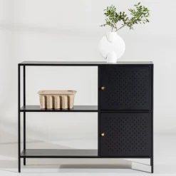 Venture Home SALTA Buffet 2 portes en métal L100cm