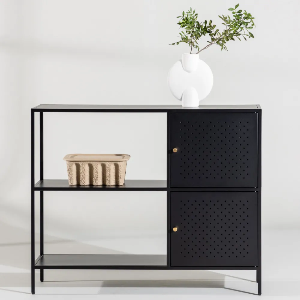 Venture Home SALTA Buffet 2 portes en métal L100cm