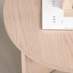 Vind SALTO Table basse ronde en bois ø85cm