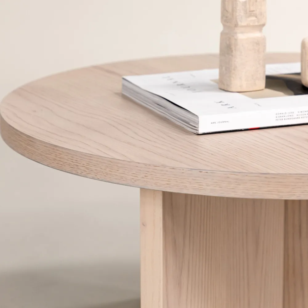 Vind SALTO Table basse ronde en bois ø85cm