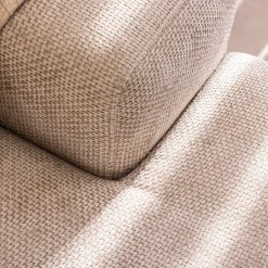Drawer SAM Canapé d'angle droit 4 places avec têtières réglables en tissu chenille