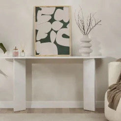 Drawer SAM Console ovale en bois L150cm