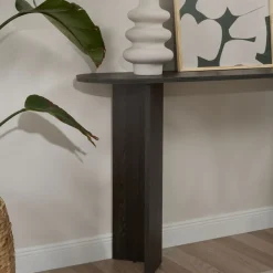 Drawer SAM Console ovale en bois L150cm