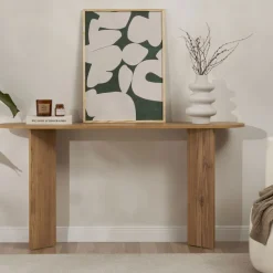 Drawer SAM Console ovale en bois L150cm