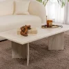 Drawer SAM Table basse effet travertin 119x60cm