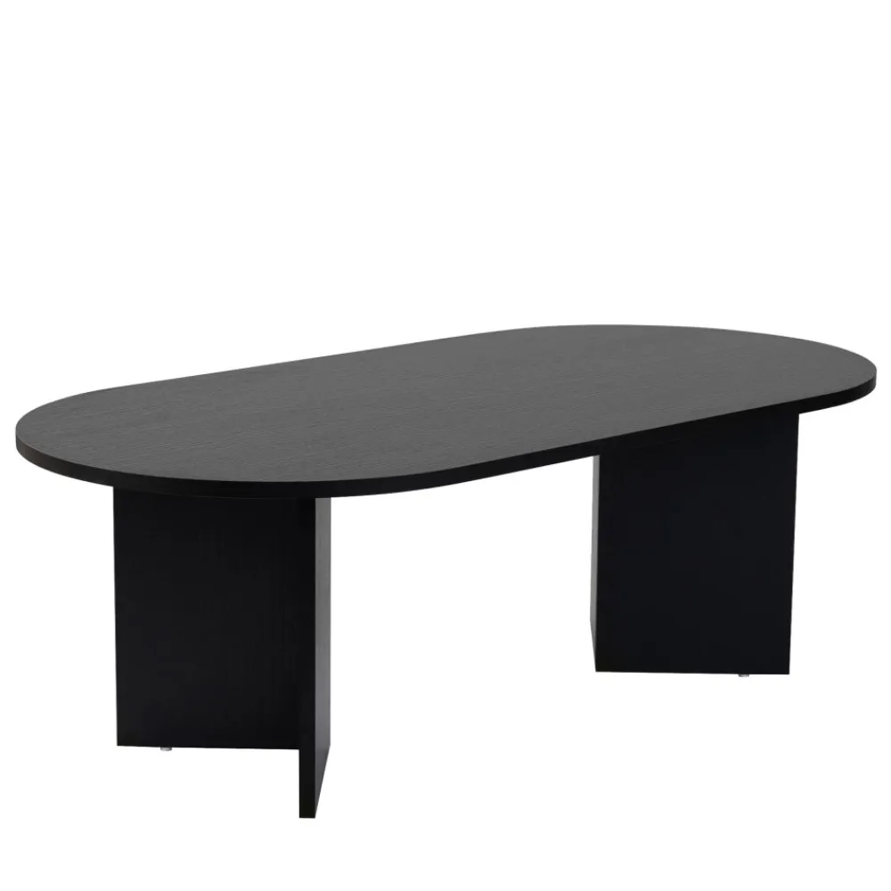Drawer SAM Table basse ovale en bois 119x60cm