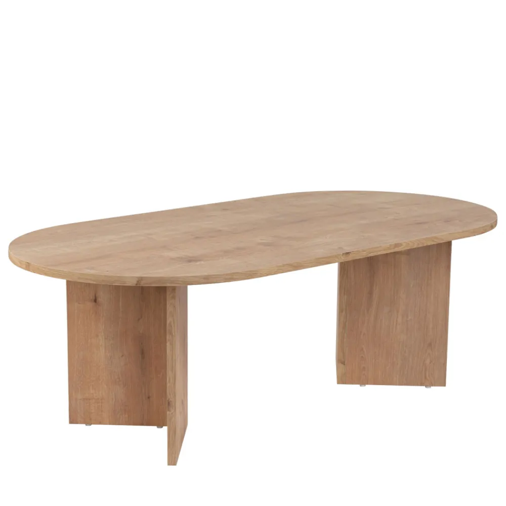 Drawer SAM Table basse ovale en bois 119x60cm