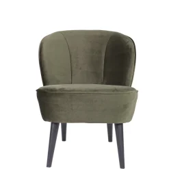 Woood SARA Fauteuil cocktail en velours