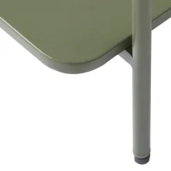 Drawer SARANDA Table basse carrée 2 plateaux en métal 75x75cm