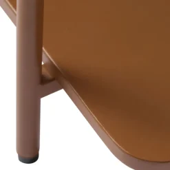 Drawer SARANDA Table basse carrée 2 plateaux en métal 75x75cm