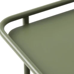 Drawer SARANDA Table d'appoint carrée 2 plateaux en métal 45x45cm