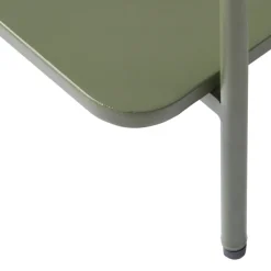 Drawer SARANDA Table d'appoint carrée 2 plateaux en métal 45x45cm