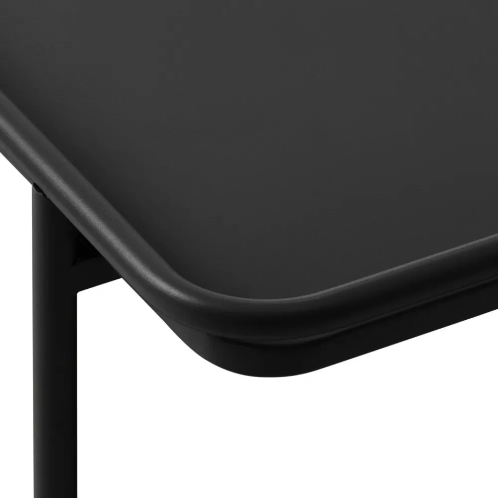 Drawer SARANDA Table d'appoint carrée 2 plateaux en métal 45x45cm