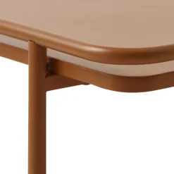 Drawer SARANDA Table d'appoint carrée 2 plateaux en métal 45x45cm