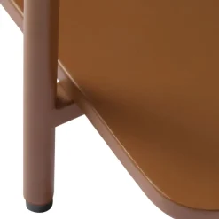 Drawer SARANDA Table d'appoint carrée 2 plateaux en métal 45x45cm