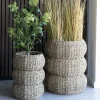 House Nordic SARBAS Lot de 2 paniers en jonc de mer