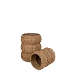 House Nordic SARBAS Lot de 2 paniers en jonc de mer