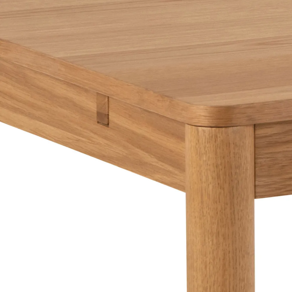Drawer SAVACOU Table à manger extensible 8 à 12 personnes en bois 200-300x100cm