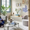 Vtwonen SETTLE DOWN Meuble TV 2 portes, 2 tiroirs en bois L200cm