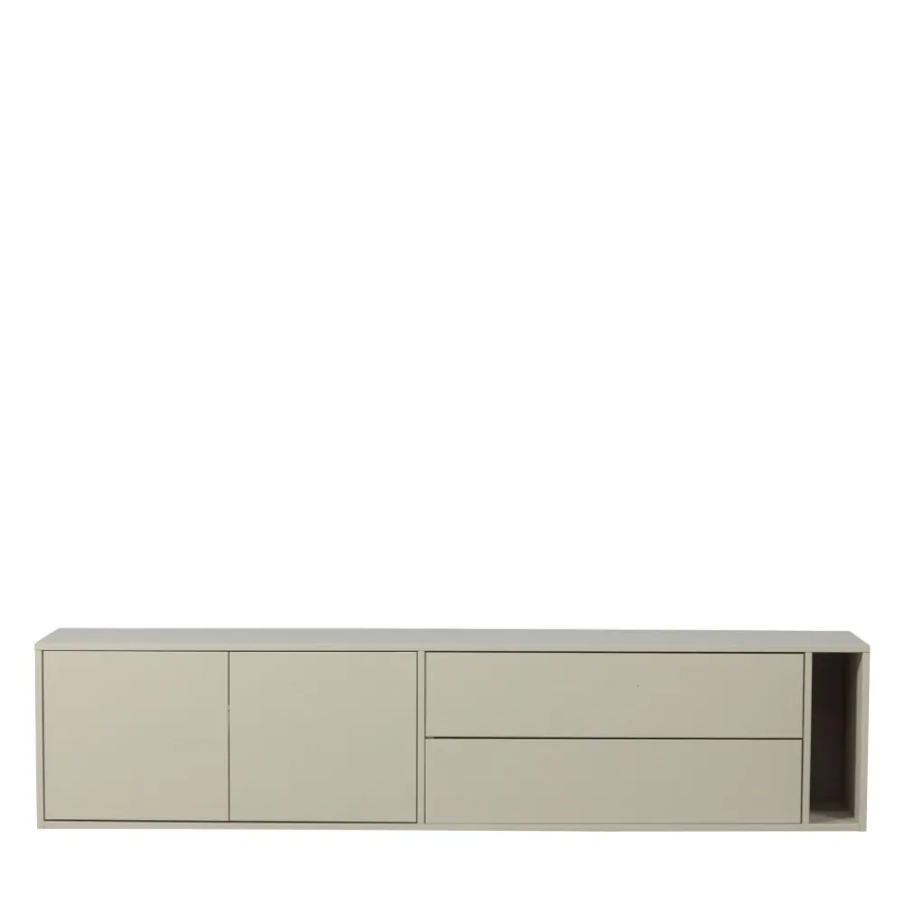 Vtwonen SETTLE DOWN Meuble TV 2 portes, 2 tiroirs en bois L200cm