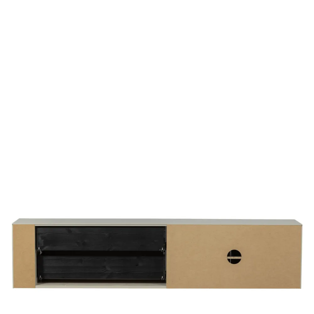 Vtwonen SETTLE DOWN Meuble TV 2 portes, 2 tiroirs en bois L200cm