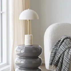 House Nordic SHEFFIELD Lampe à poser en marbre et métal
