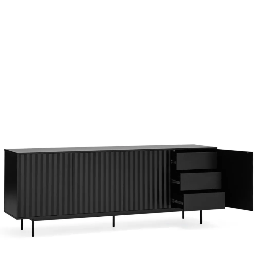 Teulat SIERRA Buffet en bois 4 portes 3 tiroirs L211cm