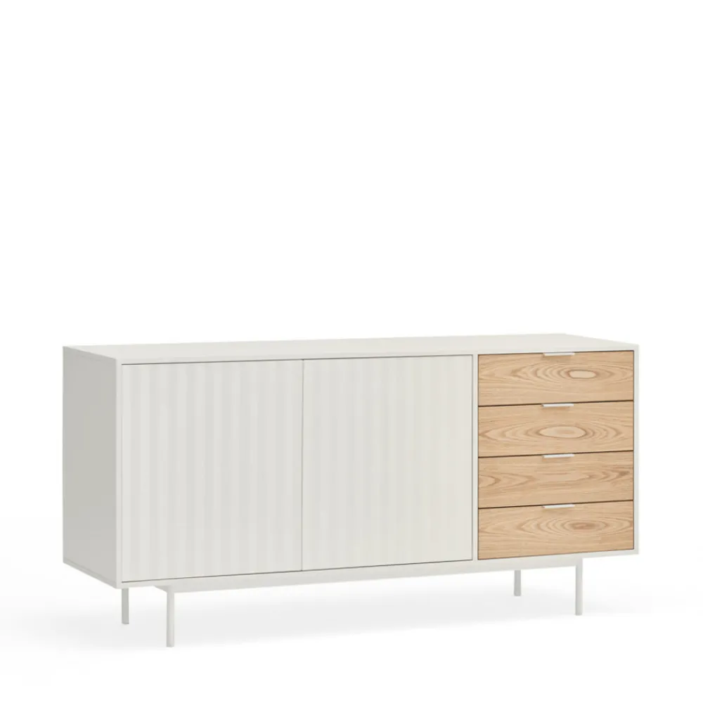 Teulat SIERRA Buffet en bois 2 portes 4 tiroirs L159,2cm