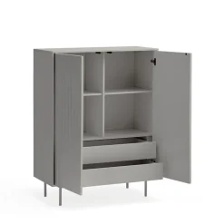 Teulat SIERRA Buffet haut en bois 2 portes 2 tiroirs