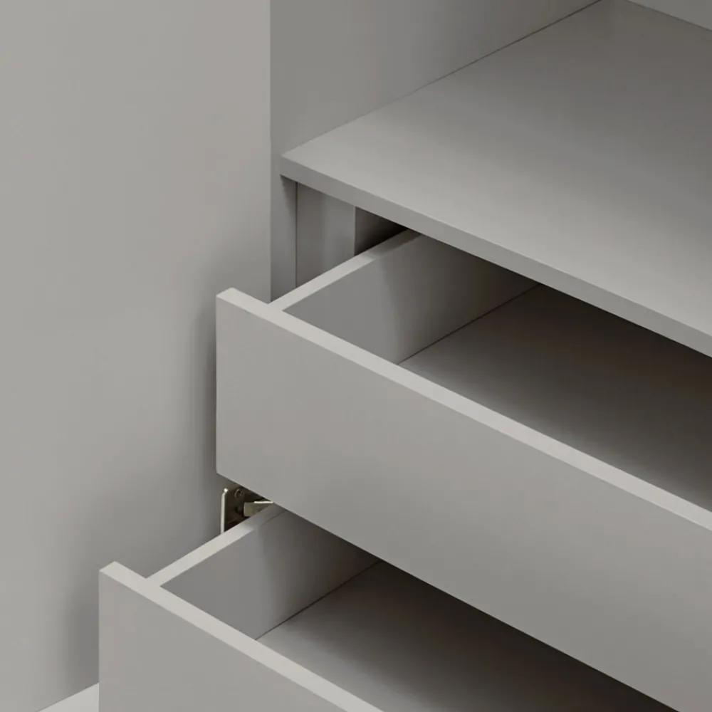 Teulat SIERRA Buffet haut en bois 2 portes 2 tiroirs