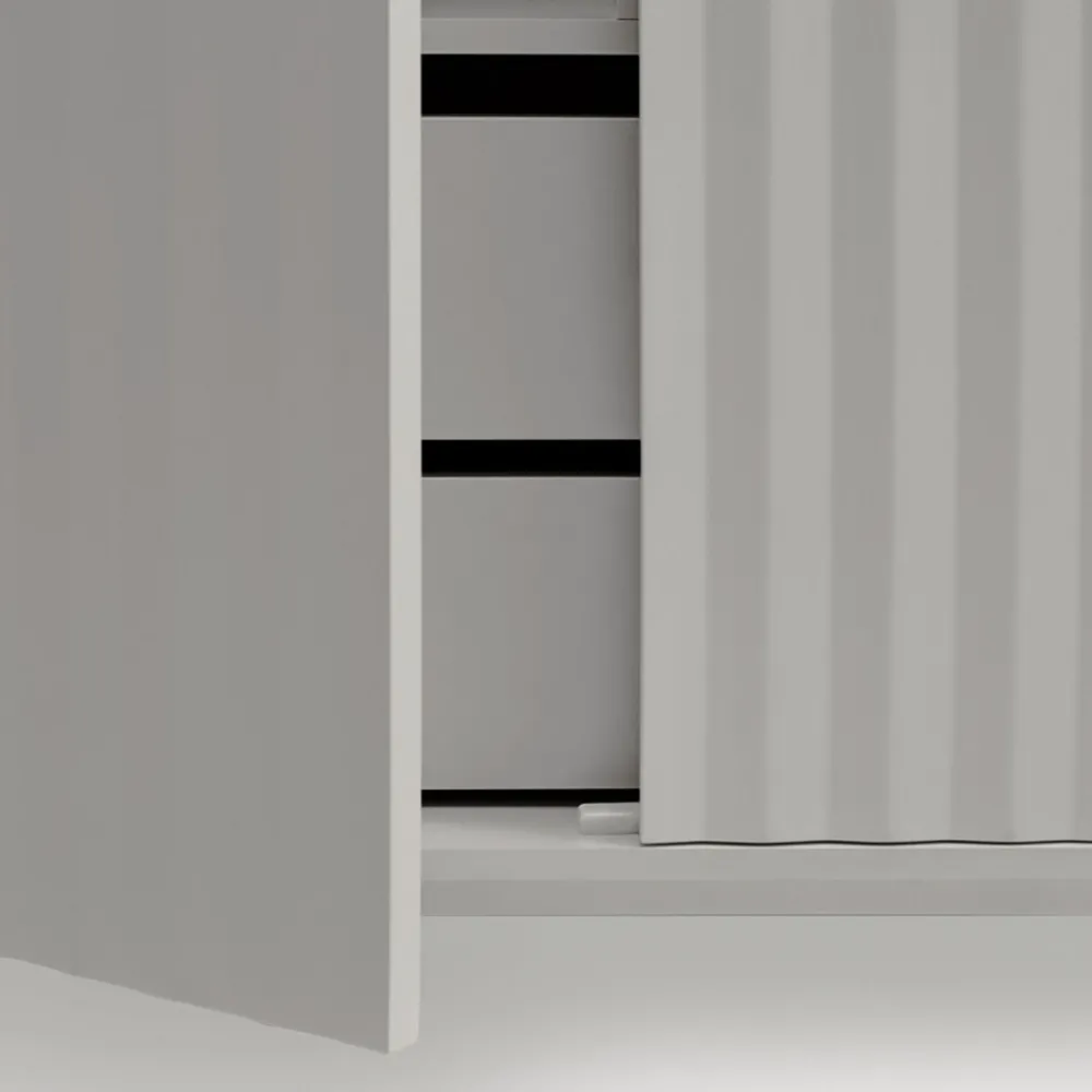 Teulat SIERRA Buffet haut en bois 2 portes 2 tiroirs