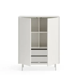 Teulat SIERRA Buffet haut en bois 2 portes 2 tiroirs