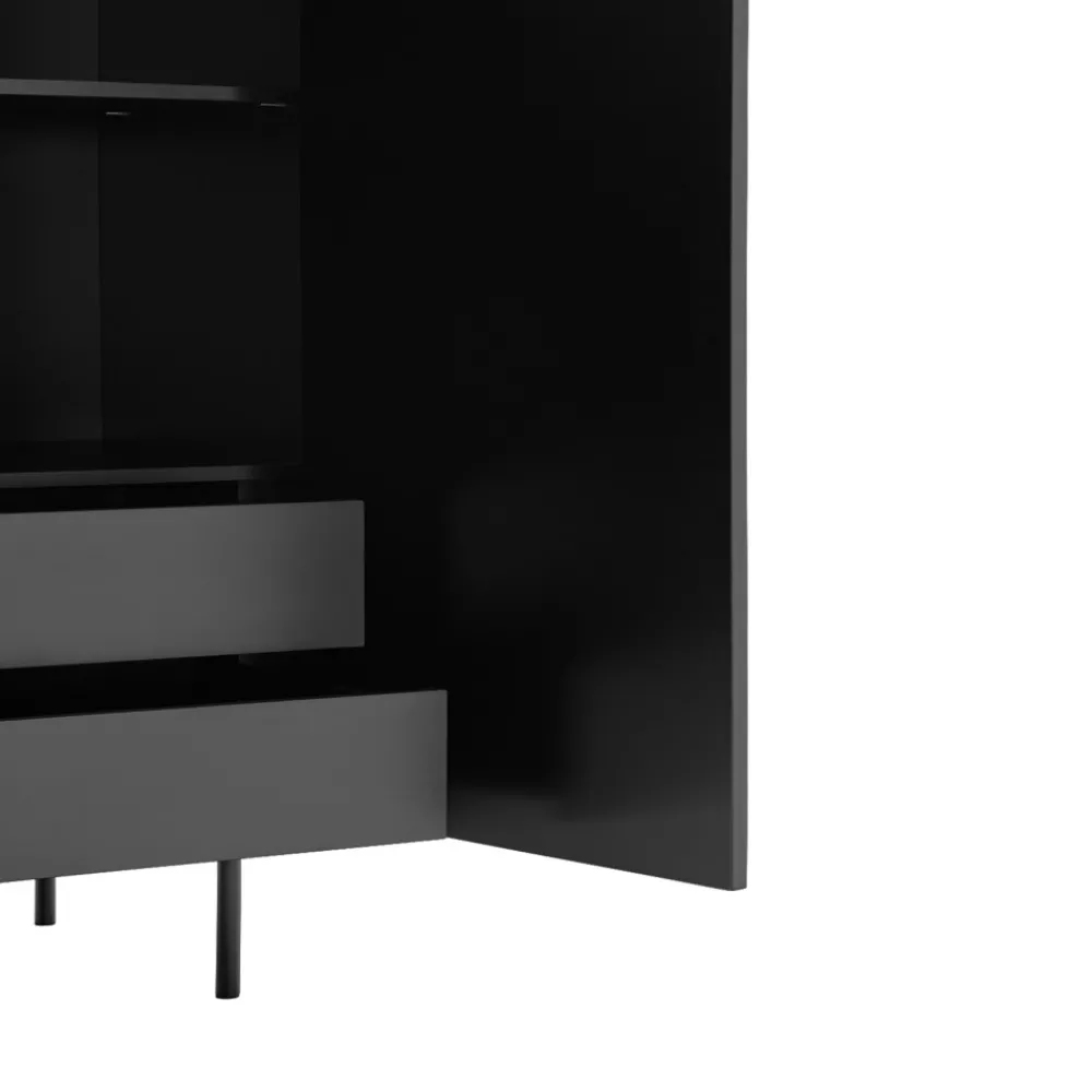 Teulat SIERRA Buffet haut en bois 2 portes 2 tiroirs