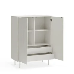 Teulat SIERRA Buffet haut en bois 2 portes 2 tiroirs