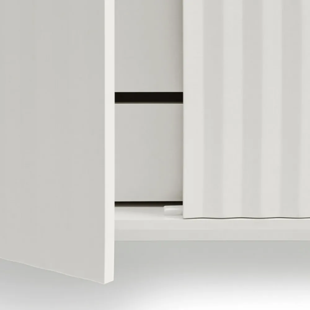 Teulat SIERRA Buffet haut en bois 2 portes 2 tiroirs
