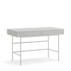 Teulat SIERRA Bureau 2 tiroirs en bois et métal L120cm
