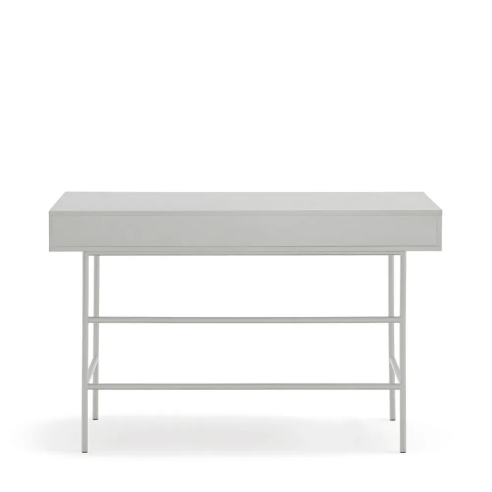 Teulat SIERRA Bureau 2 tiroirs en bois et métal L120cm