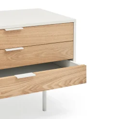 Teulat SIERRA Meuble TV 2 portes, 3 tiroirs en bois L180cm