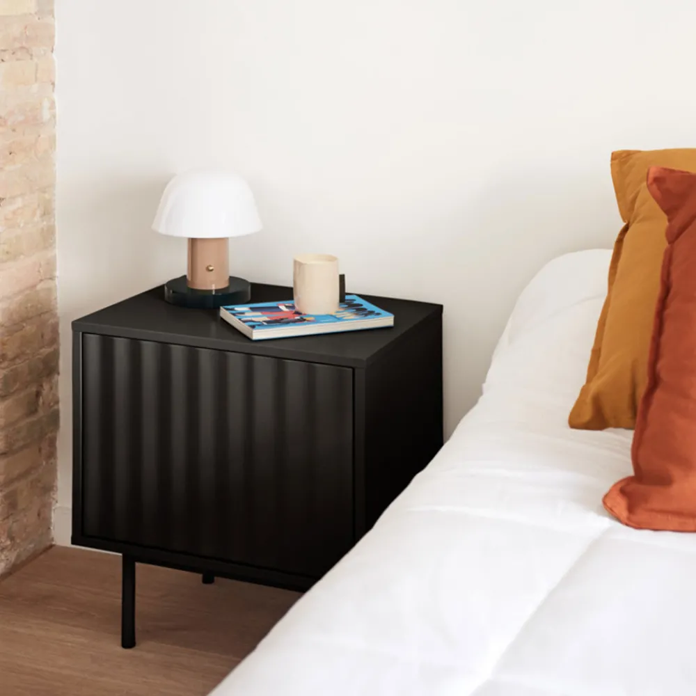 Teulat SIERRA Table de chevet 1 porte 2 tiroirs en bois