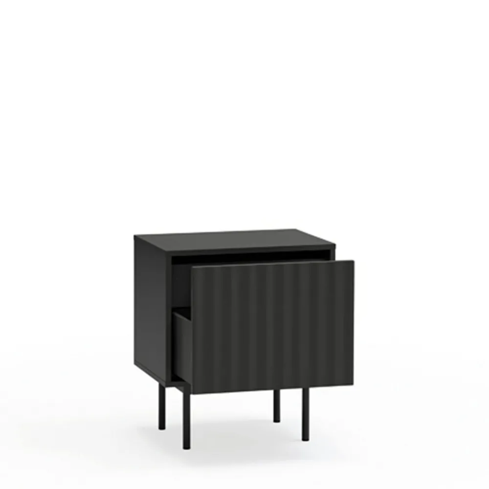 Teulat SIERRA Table de chevet 1 porte 2 tiroirs en bois