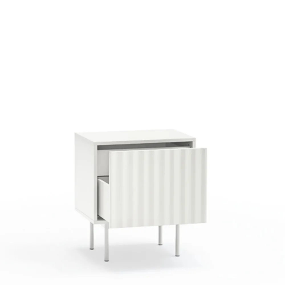 Teulat SIERRA Table de chevet 1 porte 2 tiroirs en bois